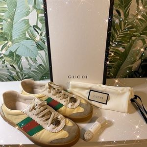 COPY - Gucci Webbing Sneakers *worn twice *with box, dust bag and extra laces!